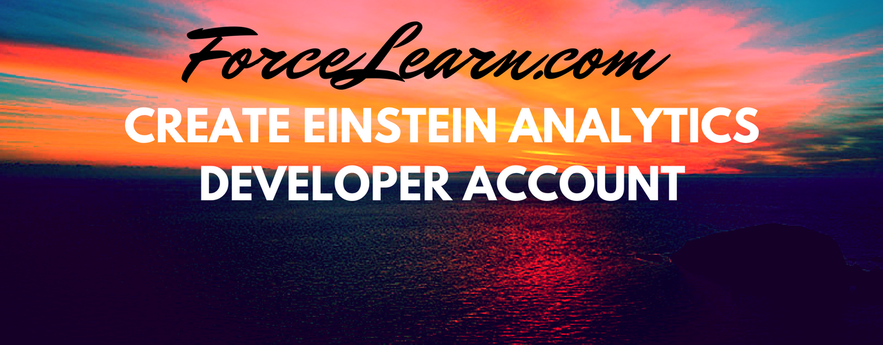 Learn basics of Einstein Analytics